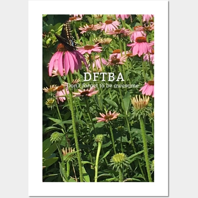 DFTBA with butterfly and flowers Wall Art by Amanda1775